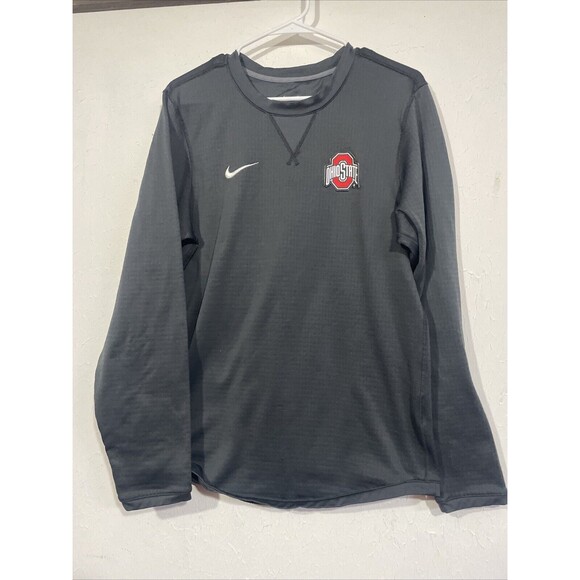 Men's Nike Ohio State Buckeyes Modern Performance Crew Sweatshirt Black- Small - Picture 1 of 4